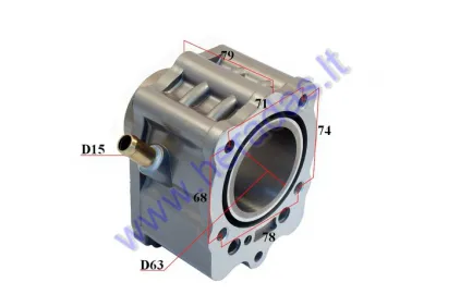 Cylinder for ATV quad bike, motorcycle 200cc D63 water-cooled LONCIN
