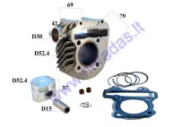 CYLINDER FOR ATV QUAD BIKE, MOTORCYCLE GY6 125cc D52.4 PIN15 153QMI
