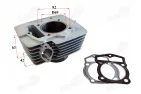 Cilindras motociklo 250cc D69 oru aušinamas