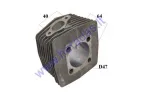 Cylinder for motorcycle-moped 50-80cc 2-stroke D47