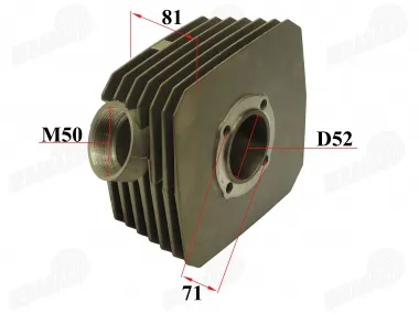 Cylinder for motorcycle Suzuki ax100 D52