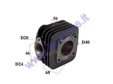 CYLINDER PISTON SET FOR SCOOTER D40 AC 50cc  Piaggio ZIP, Sfera,Free,Typhoon,Storm. Aprilia , Derbi, gilera, Vespa