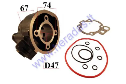 Cilindras motoroleriui D47 70cc AM6 Minarelli