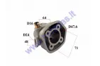 Cilindras motoroleriui D47.6 70cc Yamaha Aerox, MBK Nitro Nicasil Aluminium