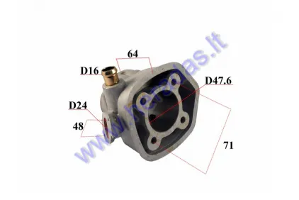Cilindras motoroleriui D47.6 70cc Yamaha Aerox, MBK Nitro Nicasil Aluminium
