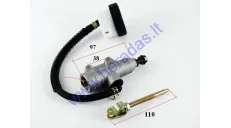 Brake master cylinder with reservoir for ATV quad bike