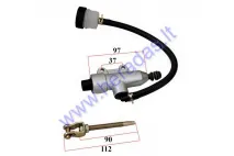 Brake master cylinder with reservoir for ATV quad bike