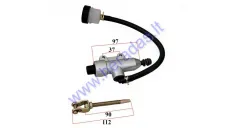 Brake master cylinder with reservoir for ATV quad bike