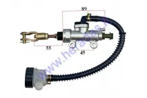 Brake master cylinder with reservoir for ATV quad bike