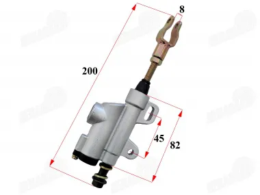 Brake master cylinder for motorcycle ATV BASHAN TUNING Brake pump