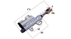 Cilindras stabdžių pagrindinis motociklo CROSS 110/125CC, ATV 125/250CC Stabdžių pompa