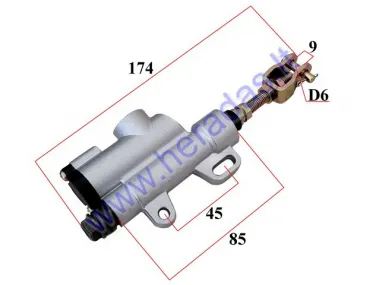 Brake master cylinder for motorcycle CROSS 110/125CC, ATV 125/250CC