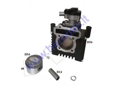 Cilindras stūmoklis 50CC 125CC 150cc D53.5 keturtaktis varikliui 154FMI vandeniu aušinamam PIN14