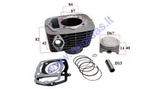 Cylinder piston set for ATV quad bike 230cc water-cooled for Honda CRF230F 2003-2019 12100-KFB-000