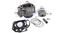 Cylinder piston set for ATV quad bike 420cc water-cooled Honda Rancher TRX420 2007-2018