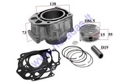 Cylinder piston set for ATV quad bike 420cc water-cooled Honda Rancher TRX420 2007-2018