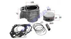 Cylinder piston set for ATV quad bike 500cc water-cooled  For Honda TRX500 Foreman Rubicon FM/FE/FPE SXS500M2 Pioneer