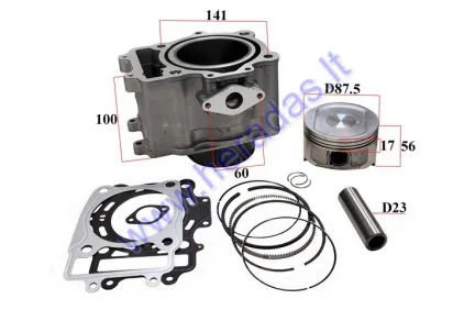 Cilindras stūmoklis ATV keturračio 500cc  vandeniu aušinamas TZ-05 CF500 CFMoto Part CF188 500cc CF MOTO ATV UTV