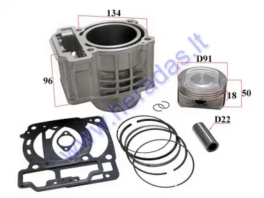 Cylinder piston set for ATV quad bike 550cc water-cooled  For CF-Moto CF1V91R CF550 CF191R 550