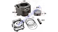 Cylinder piston set for ATV quad bike 600cc water-cooled for CFMOTO CF600 CF196 Z6 X6 CF MOTO 600cc Force600 600 ATV Quad UTV 0600-023100