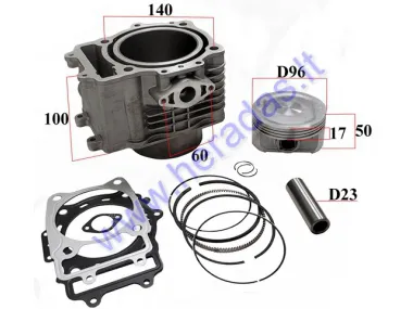 Cylinder piston set for ATV quad bike 600cc water-cooled for CFMOTO CF600 CF196 Z6 X6 CF MOTO 600cc Force600 600 ATV Quad UTV 0600-023100