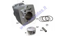 CYLINDER FOR ATV QUAD BIKE, MOTORCYCLE 250CC AIR-COOLED D67 PIN16 without spacers