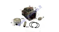 Cylinder piston set for ATV quad bike, motorcycle D44 50cc 60cc 2-stroke