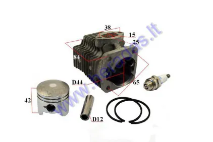 Cylinder piston set for ATV quad bike, motorcycle D44 50cc 60cc 2-stroke