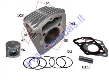 Cylinder piston set D61 150cc