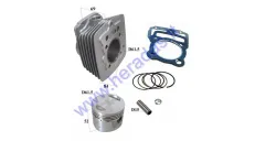 Cilindras stūmoklis keturračio motociklo CG 150cc D61.5 PIN15 162FMI CG150