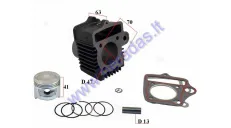 Cylinder piston set for moped D47 72cc
