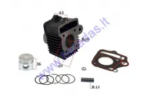 Cylinder piston set for moped 4T D39 50cc  139FMB fits FR50