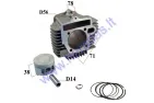 CYLINDER PISTON SET FOR 150cc LIFAN engine D56 PIN14