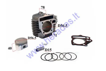 Cylinder piston set for 150cc motorcycle  LIFAN engine