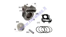 Cylinder for scooter 90cc D50 PIN13 4-stroke GY6