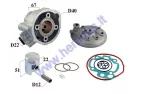 CYLINDER PISTON SET FOR SCOOTER D40 50cc AM6 with cap Nicasil, Yamaha DT,Tzr, Rieju RR,RRX,Tango,Mrt, MRX, Aprilia