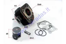 Cylinder piston set for scooter D40 50cc