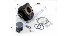 Cylinder piston set for scooter D40 50cc
