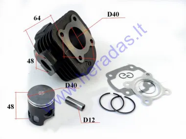 Cylinder piston set for scooter D40 50cc