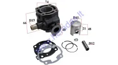 Cylinder piston set for scooter D41 50cc Suzuki Katana,Aprilia SR-MORINI L/C ANH