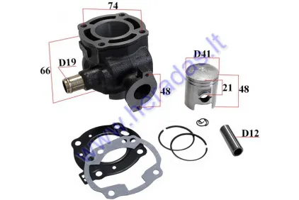 Cylinder piston set for scooter D41 50cc Suzuki Katana,Aprilia SR-MORINI L/C ANH