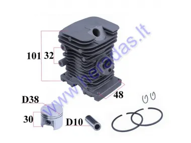 CYLINDER KIT FOR STIHL MS180 D38 PIN10