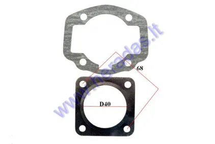 Cylinder gasket set for scooter 2T 50cc AC Peugeot Ludix,Vivacity 40mm