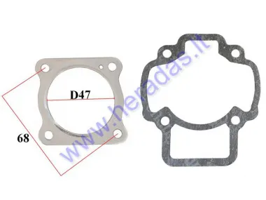 Cylinder gasket set for scooter 70cc PIAGGIO GILERA 47mm
