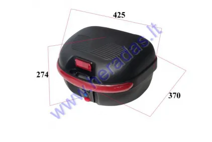 STORAGE BOX FOR ELECTRIC SCOOTER, MOTORCYCLE (INSIDE43X38,5X28) REAR TRUNK