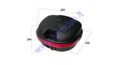 STORAGE BOX FOR ELECTRIC SCOOTER, MOTORCYCLE (45x39x29,5) REAR TRUNK