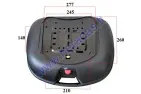 STORAGE BOX FOR ELECTRIC SCOOTER, MOTORCYCLE 55,5X43X27 REAR TRUNK