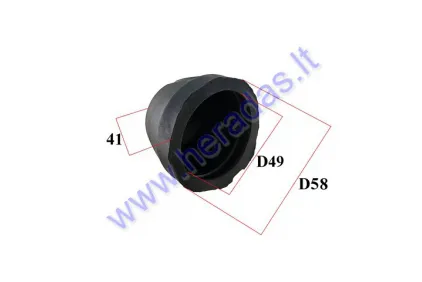 Cover on the rim for a quad bike 110-125cc