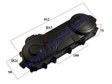 Left side engine cover for scooter 4T 50cc  460mm 788 drive belt 12/13