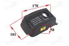 Engine cover on the tank for motorized bicycle 4T 49CC 142F.11 Huasheng